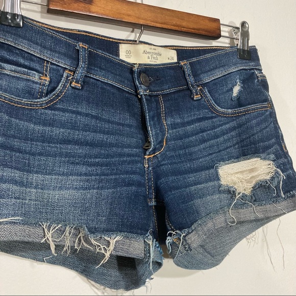 Abercrombie & Fitch Pants - Abercrombie & Fitch Distressed Denim Jean Shorts Low Rise Denim Shorts